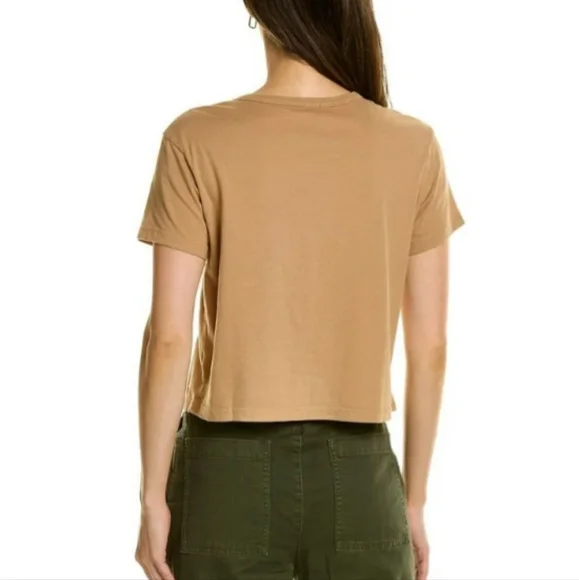 *Final Price* NWT Monrow REVOLVE Short Sleeve 50s Vintage T-Shirt in Latte - Picture 2 of 7